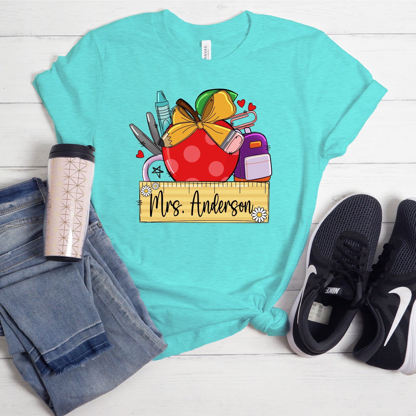 Personalized Supplies Apple Shirt