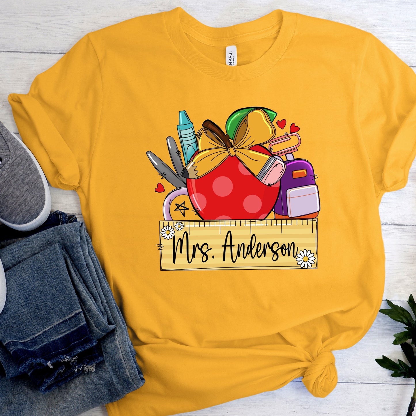 Personalized Supplies Apple Shirt