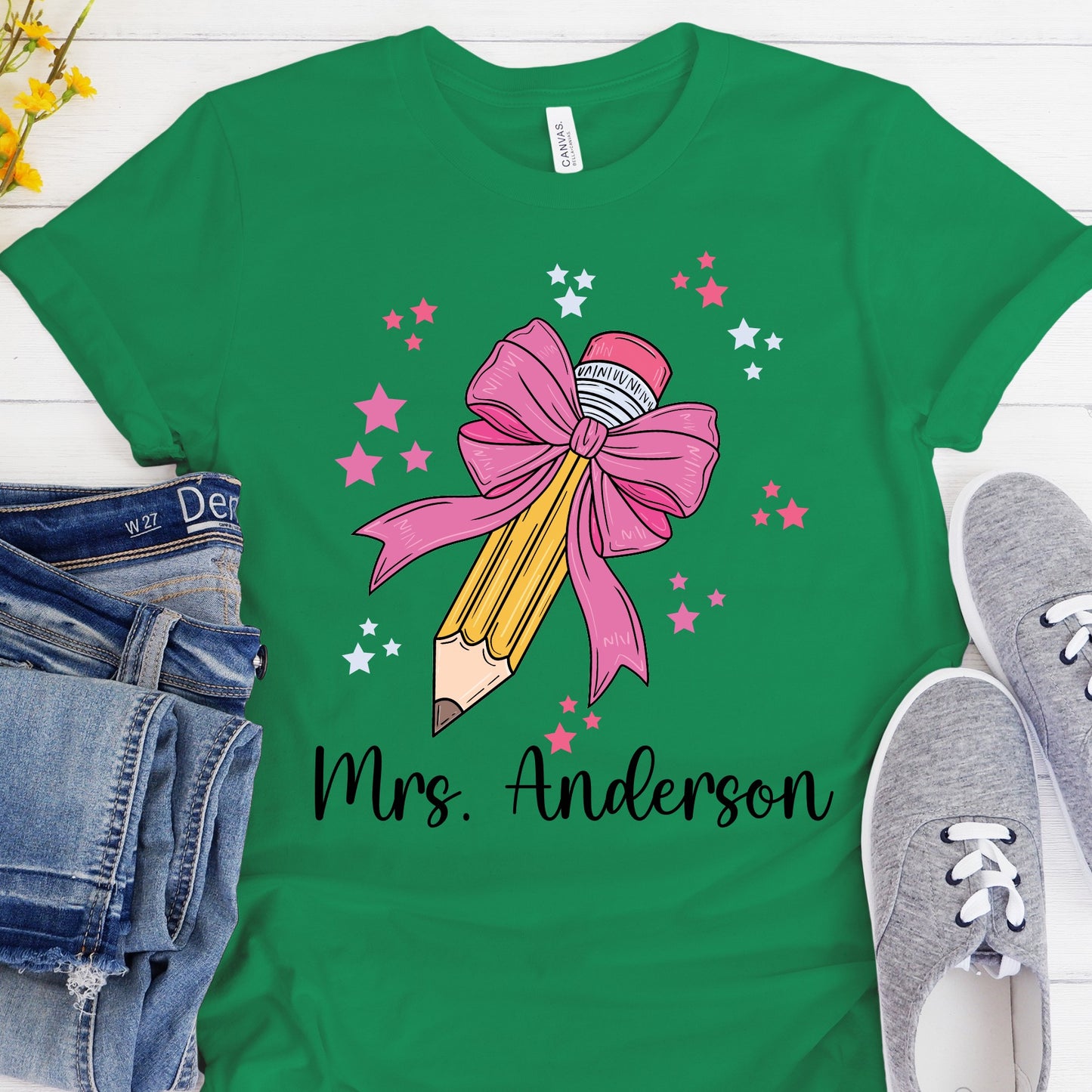 Personalized Pencil Coquette Shirt