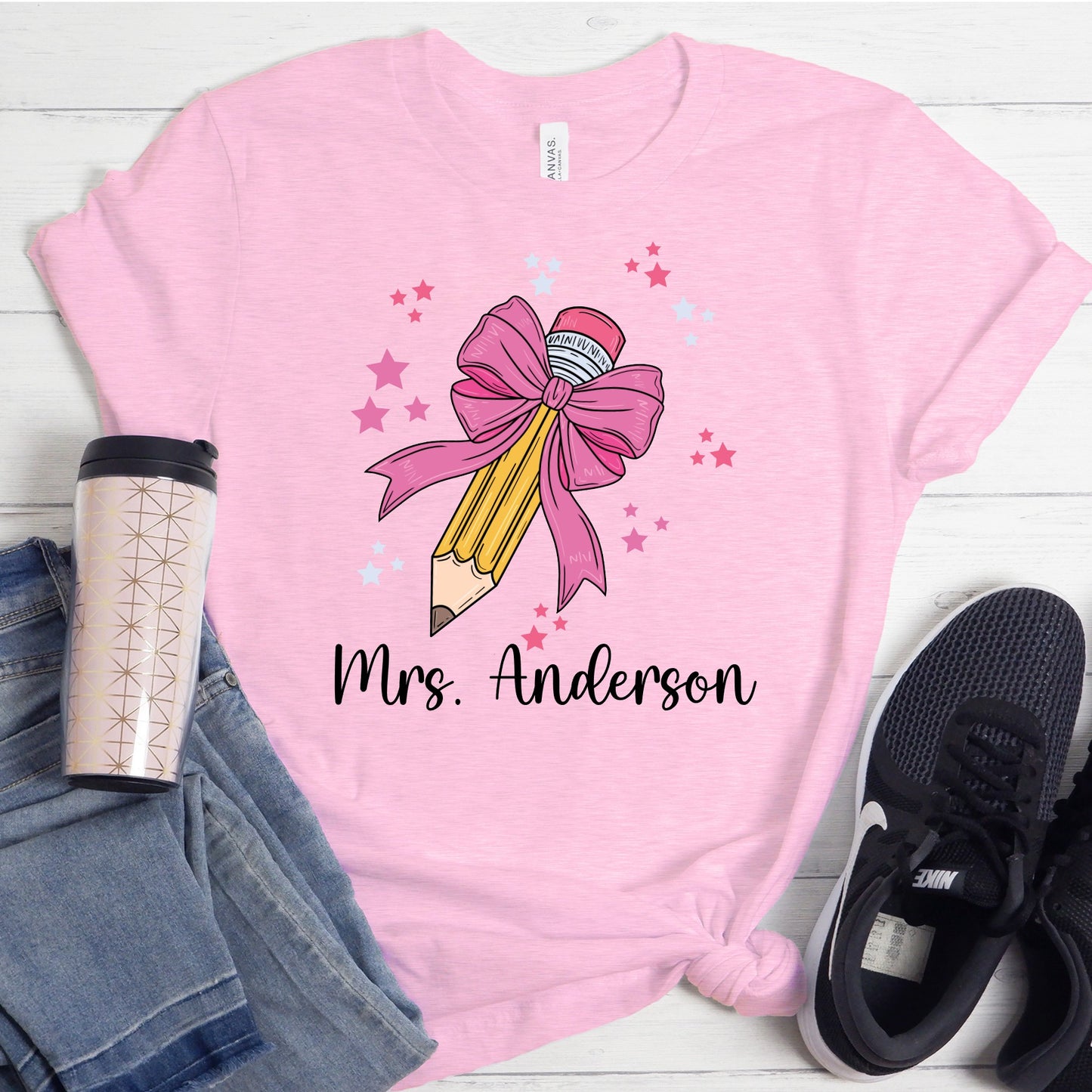 Personalized Pencil Coquette Shirt