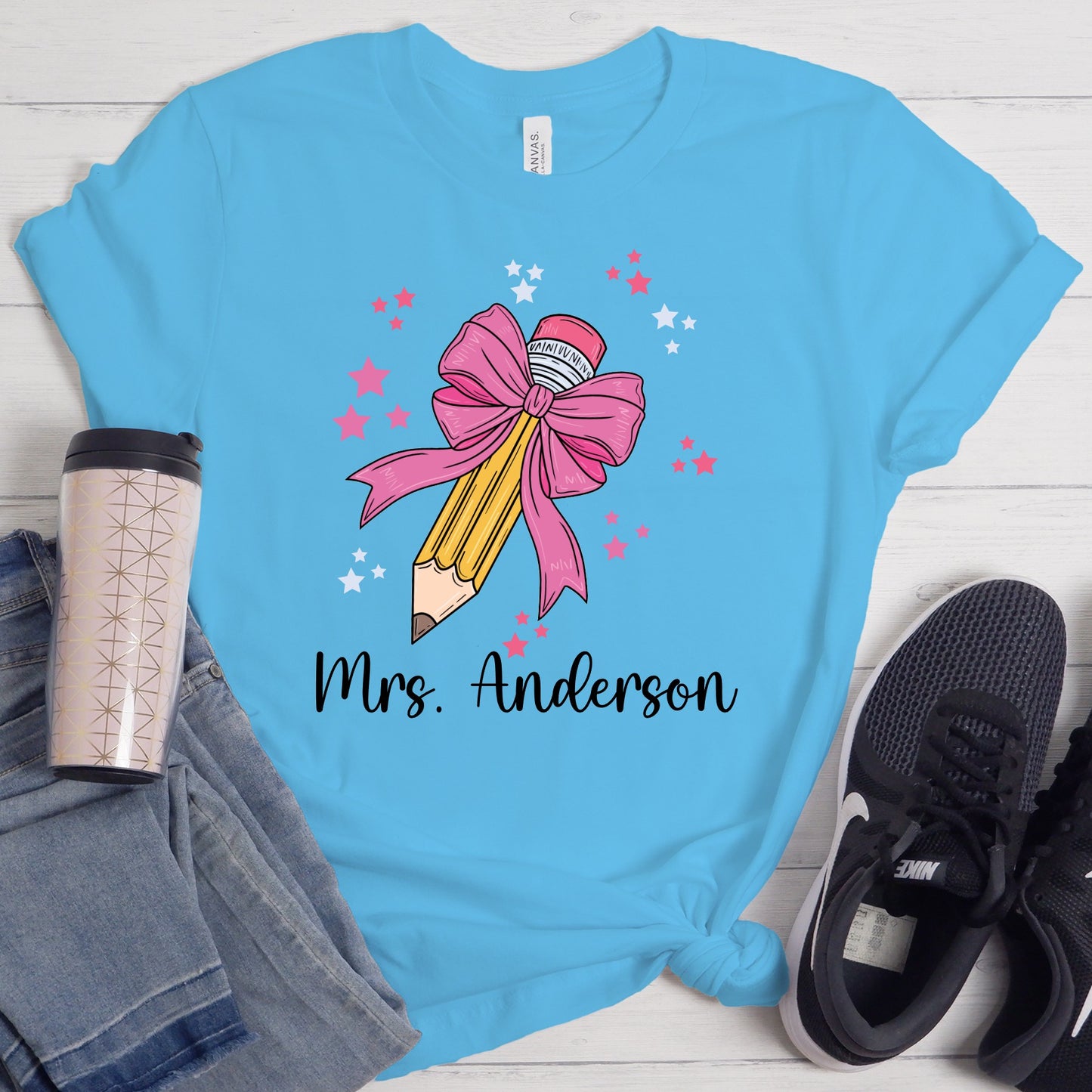 Personalized Pencil Coquette Shirt