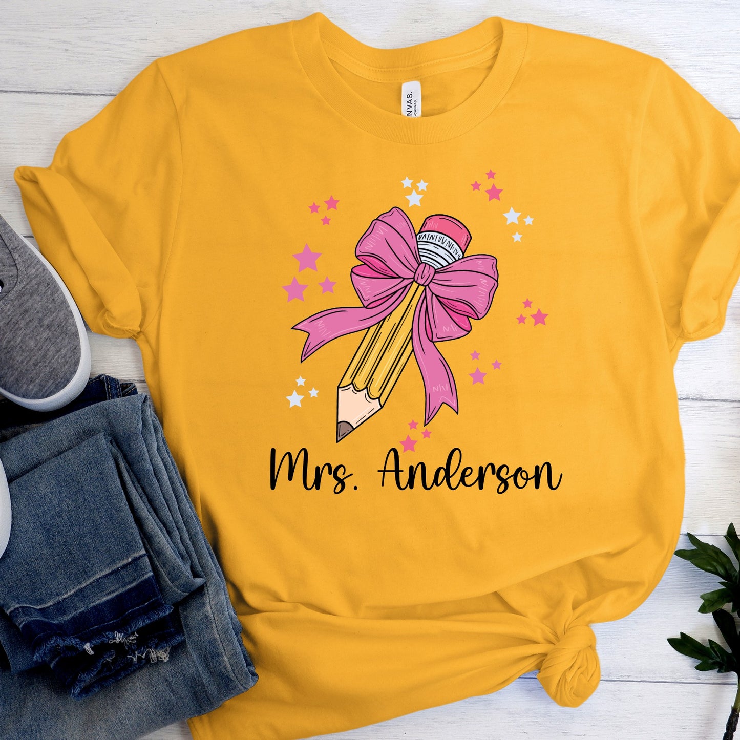 Personalized Pencil Coquette Shirt