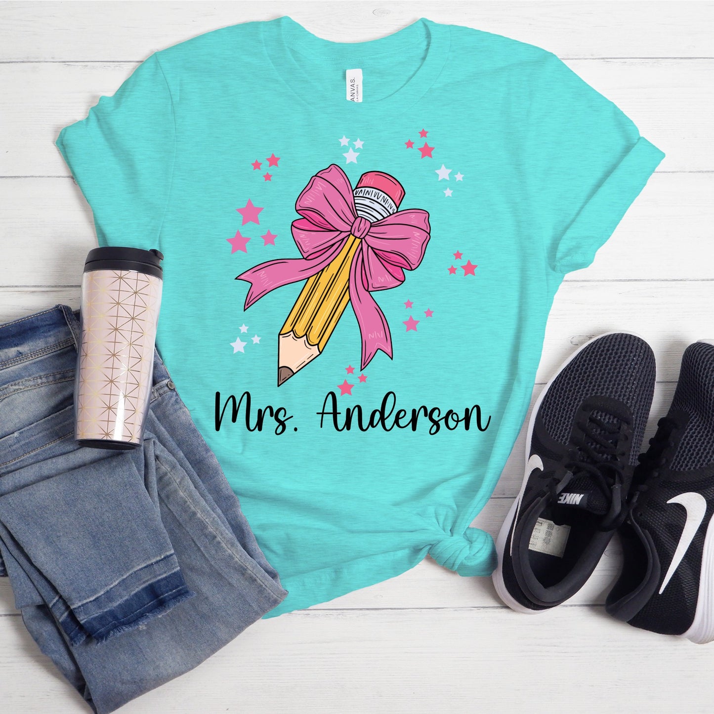 Personalized Pencil Coquette Shirt