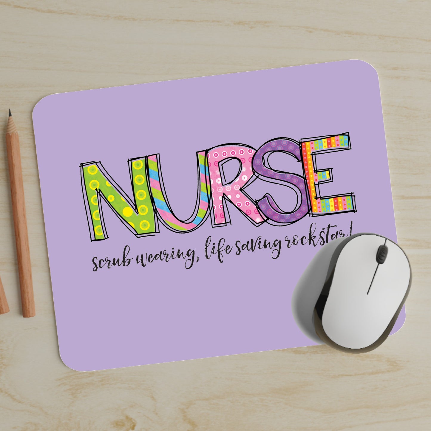Colorful Nurse Mouse Pad